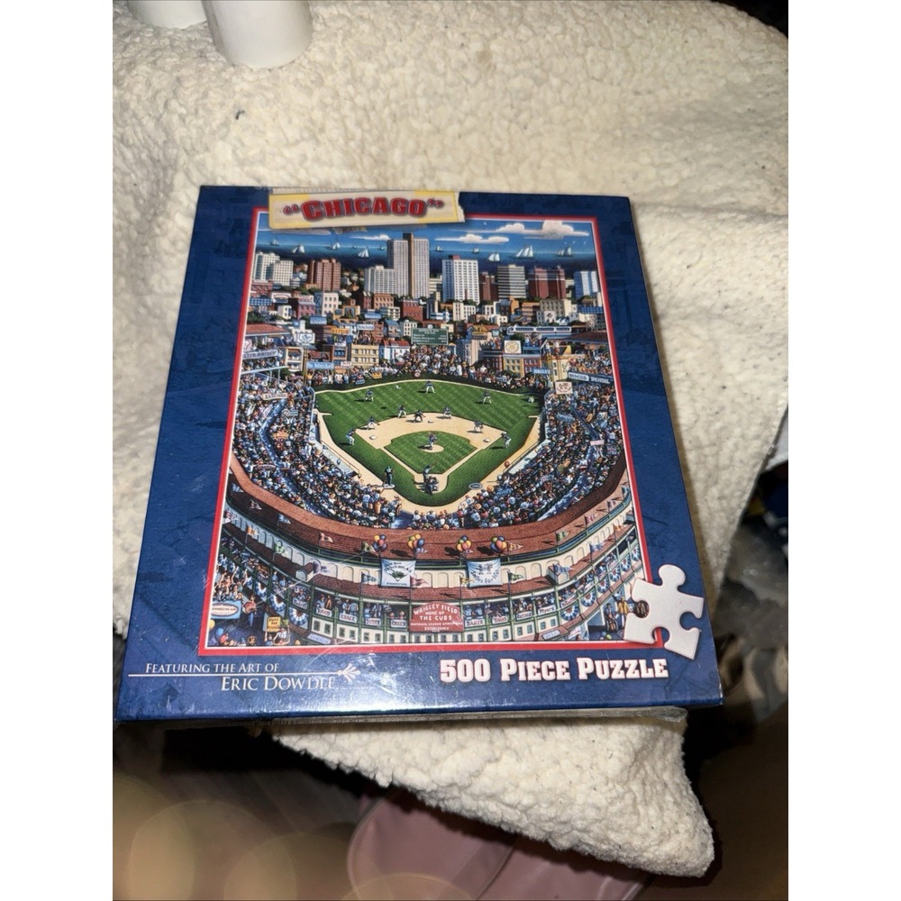 Chicago Wigley Field  Puzzle 500 Pieces New by Dowdle Folk Art SEALED ‼️